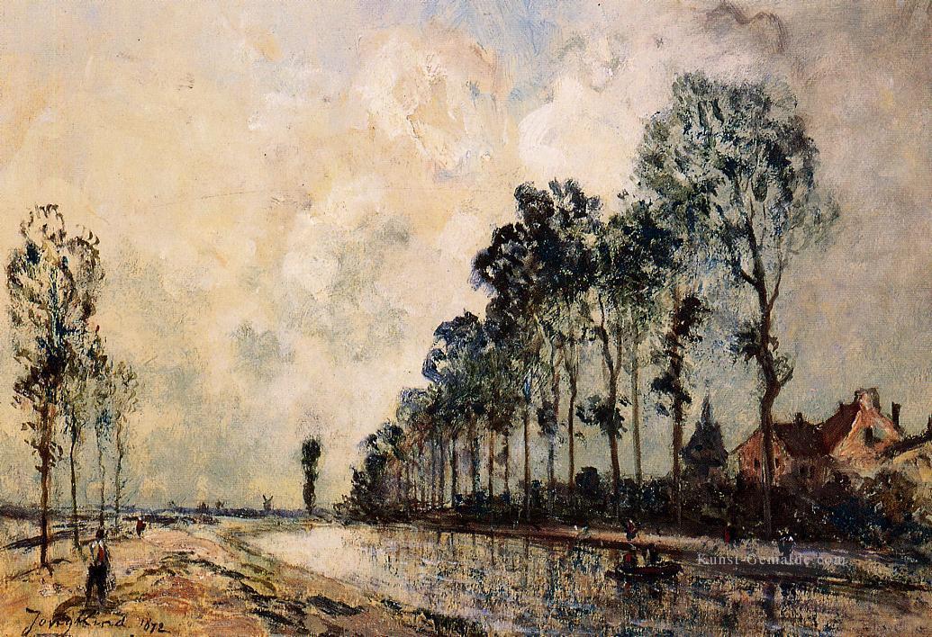 Der Oorcq Canal Aisne Johan Barthold Jongkind Ölgemälde
